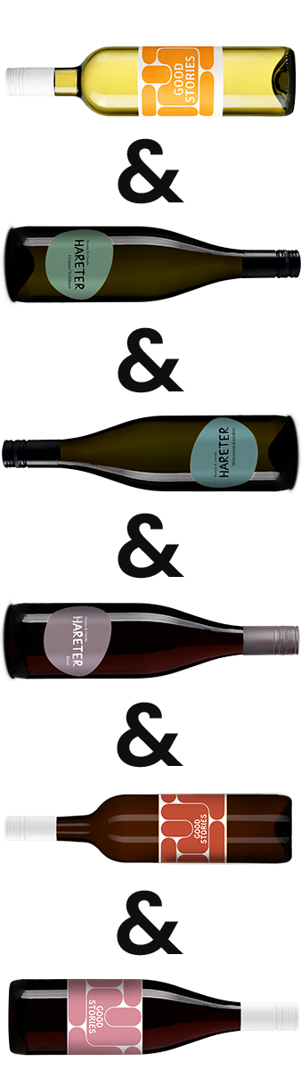 OSTER 6er Set vom Weingut Hareter mit sechs biodynamischen Weinen für Frühling und Ostern